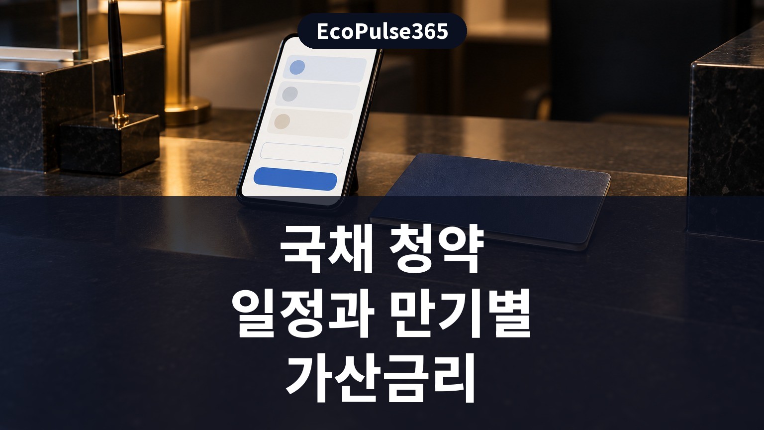 국채 청약 일정과 만기별 가산금리
