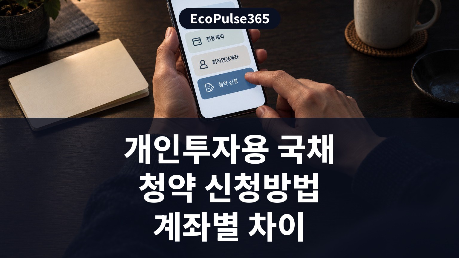개인투자용 국채 청약 신청방법, 계좌별 차이