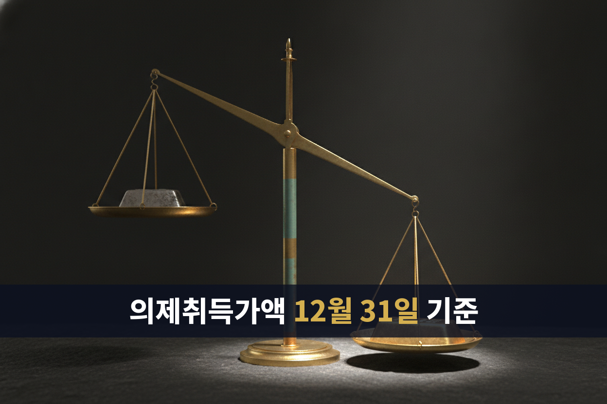 의제취득가액 12월 31일 기준