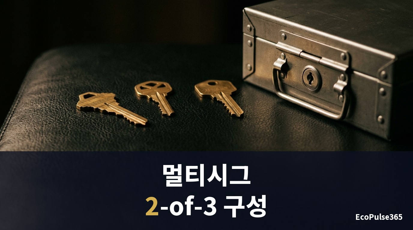 멀티시그 지갑 — 2-of-3 구성과 복구